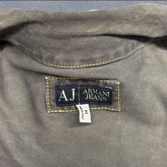 Armani Jeans Men’s Gray Denim Jacket – Made in Italy, Medium - Picture 4 of 7